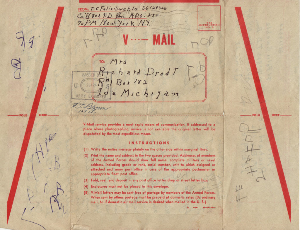 Original Vmail Envelope (with random child's writing)